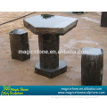 Indoor round stone table